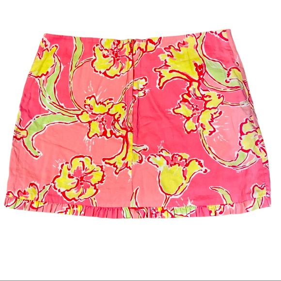 EUC Lilly Pulitzer UPF Floral Mini Skirt - Picture 2 of 4